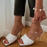 Freshwater Pearl Anklet Foot Jewelry Stainless Steel Anklet