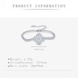 Multicolor Four-Leaf CZ Bracelet for Women Wedding Jewelry