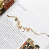 Daisy Chain Bracelet Stainless Steel 18k Plated Jewelry