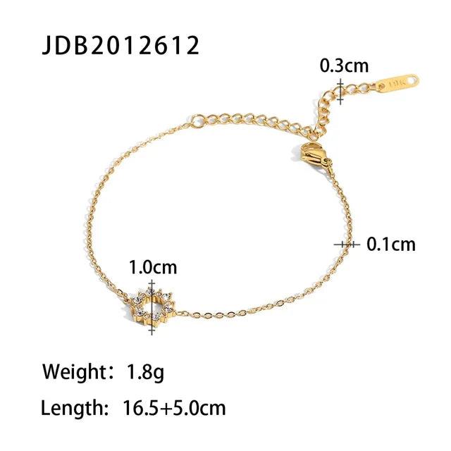 Youthway CZ Bracelet for Women Adjustable High Metal Jewelry Gift
