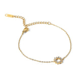 Youthway CZ Bracelet for Women Adjustable High Metal Jewelry Gift