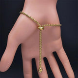 Witchcraft Sigil Crystal Steel Bracelet Women Jewelry