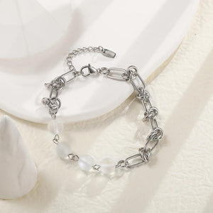 Moonstone Stainless Steel Bracelet for Women