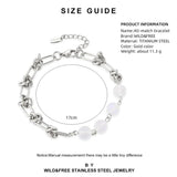 Moonstone Stainless Steel Bracelet for Women