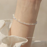 Ins Style Crystal Chain Bracelet Glitter Beads Link Fine Jewelry