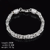 Buddha Bracelet Dragon Head Chain Silver Bracelet