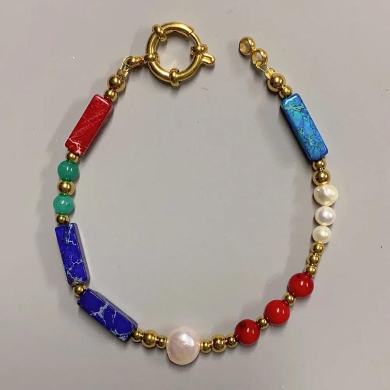 Bohemian Stone Beaded Bracelet National Jewelry