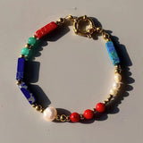 Bohemian Stone Beaded Bracelet National Jewelry