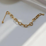 High End PVD Plated Rope Chain Bracelet Link Chain Bracelet