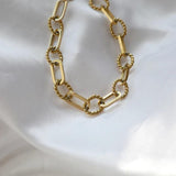 High End PVD Plated Rope Chain Bracelet Link Chain Bracelet