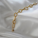 High End PVD Plated Rope Chain Bracelet Link Chain Bracelet