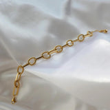 High End PVD Plated Rope Chain Bracelet Link Chain Bracelet