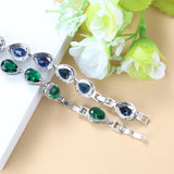 Crystal Water Drop Charm Bracelet for Women