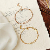 Stainless Steel Beads Bracelet Double Layer Women Jewelry