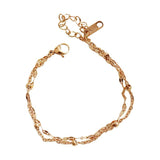 Stainless Steel Beads Bracelet Double Layer Women Jewelry