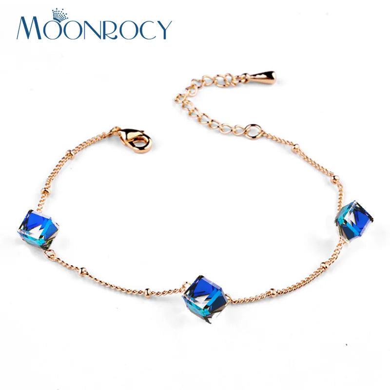 Rose Bracelets Crystal Bracelet for Women Girls Gift