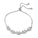 Marquise Cut Chain Bracelet Crystal Zirconia Wedding Jewelry