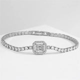 Zirconia Bracelet for Women CZ Crystal Bangle Chain Wedding Party Jewelry