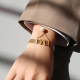 Mesh Bracelet M Letter Tessel Freshwater Pearl Bracelet For Women