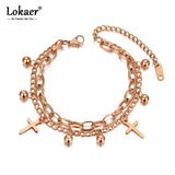 Bohemia Beach Double Layer Bracelets For Women Girls B20136