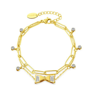 WILD Double Layered Crystal Bracelet - Statement Jewelry Gift