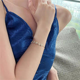 Rhinestone Colour Flower Charm Bracelet For Women Jewelry Accessories