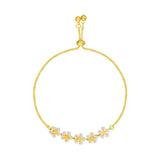 Rhinestone Colour Flower Charm Bracelet For Women Jewelry Accessories