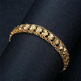 Punk Heart Wristband Bracelet 12MM Chunky Hand Chain Unisex Jewelry Braslet