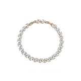 50% off Big Leaf Zircon Bracelet 18k