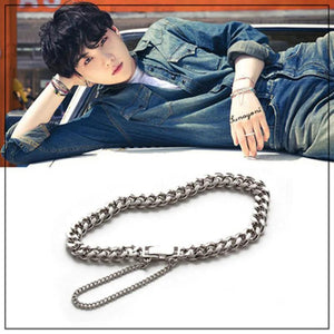 Kpop SUGA Metal Twist Bracelet Retro Style Ins Accessory