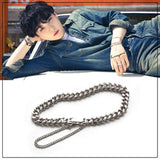 Kpop SUGA Metal Twist Bracelet Retro Style Ins Accessory