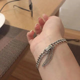 Kpop SUGA Metal Twist Bracelet Retro Style Ins Accessory