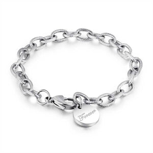 Rugged Twist Round Card LOVE Bracelet