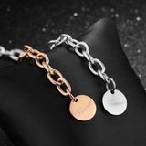 Rugged Twist Round Card LOVE Bracelet