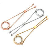 316L Stainless Steel Crystals Locket Bracelet