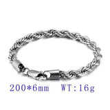 316L Stainless Steel Chain Bracelet - Gold/Steel Twist Unisex