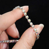 Zircon Tennis Bracelets For Women Crystal Elastic Rhinestone Bangles