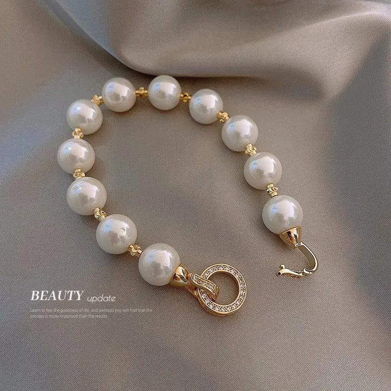 Pearl Bracelet for Women Classic Beaded Bracelet Jewelry Gift