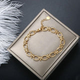 ZMFashion Minimalist Stainless Steel Chain Bracelets For Women Men