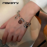 Silver Bracelet Love Stars for Women Hollow INS Creative Anniversary Jewelry