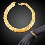 Punk 9MM Cuban Link Snake Chain Bracelet - Men Women Jewelry