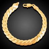 Punk 9MM Cuban Link Snake Chain Bracelet - Men Women Jewelry