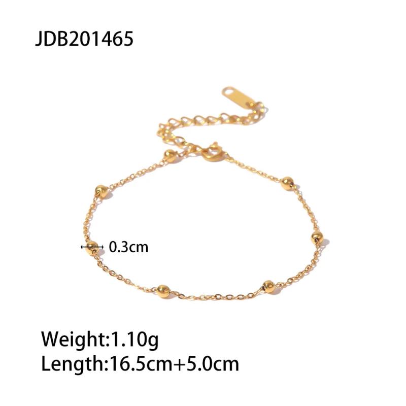 Uworld Bead Chain Bracelet for Women Party Gift Dainty Bracelet Stainless Steel