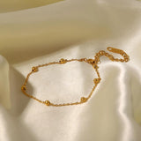 Uworld Bead Chain Bracelet for Women Party Gift Dainty Bracelet Stainless Steel