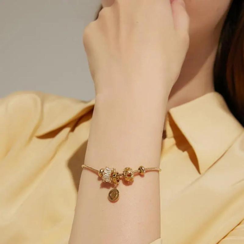 Zircon Small Heart Bracelet for Women Girls