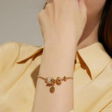 Zircon Small Heart Bracelet for Women Girls