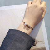 Zircon Small Heart Bracelet for Women Girls