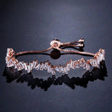 Irregular CZ Bracelet Adjustable Size for Women Girls