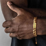 8mm Cuban Chain Bracelet Engraving