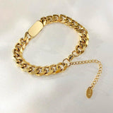 8mm Cuban Chain Bracelet Engraving